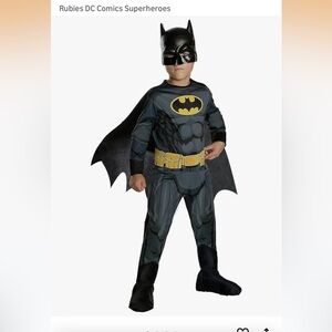 Rubie's Batman Boy Costume size S 4-6 new with tags